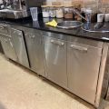 828727-1 Stainless steel barista bench