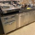 828727-2 Stainless steel barista bench