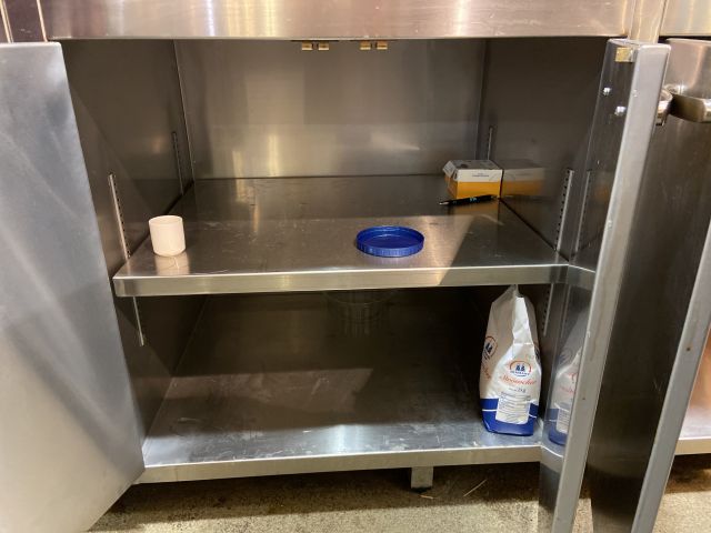 828727-6 Stainless steel barista bench