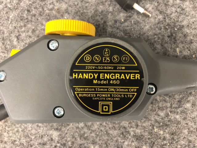 828177-3 Excavator Burgess Handy Engraver Model 460