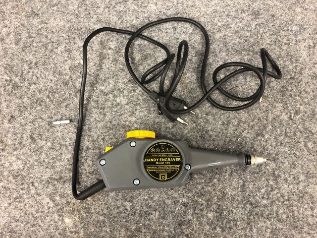 828177-4 Excavator Burgess Handy Engraver Model 460