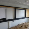 736122-1 Larger Whiteboard with blinds