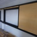 736122-4 Larger Whiteboard with blinds