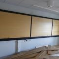 736122-5 Larger Whiteboard with blinds