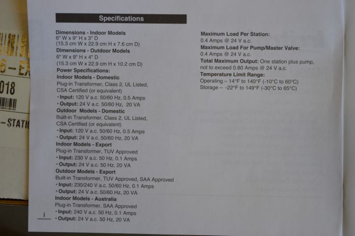 779163-9 Automatic irrigation Irritrol KwikDial 6 avd