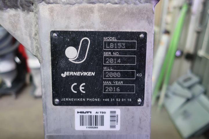 793950-14 Lifting beam with trestle, block trolley and hoists, Liftket / Jerneviken