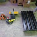 793950-18 Lifting beam with trestle, block trolley and hoists, Liftket / Jerneviken