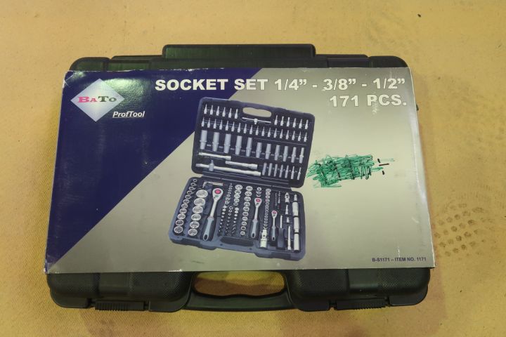 793978-4 Socket wrench / bit set, BATO 1/4 "-3/8" -1/2 "Socket set [new]