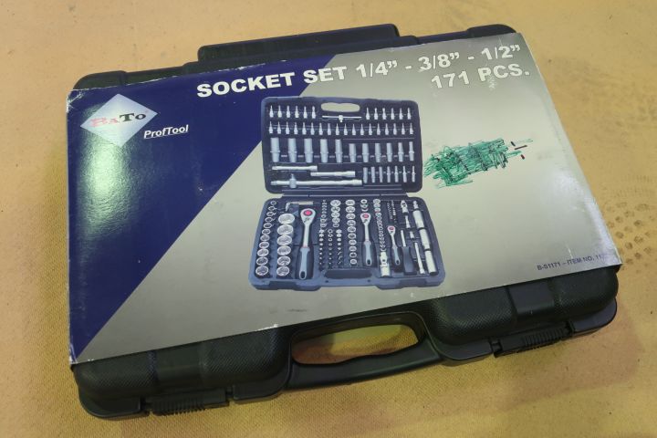 793978-5 Socket wrench / bit set, BATO 1/4 "-3/8" -1/2 "Socket set [new]