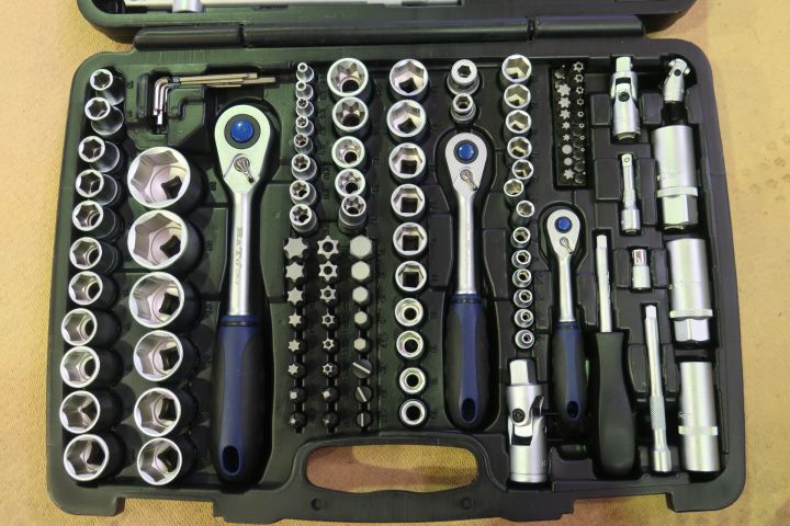 793978-2 Socket wrench / bit set, BATO 1/4 "-3/8" -1/2 "Socket set [new]