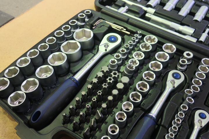 793978-6 Socket wrench / bit set, BATO 1/4 "-3/8" -1/2 "Socket set [new]