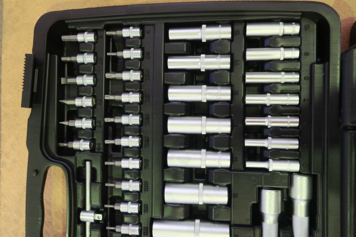 793978-8 Socket wrench / bit set, BATO 1/4 "-3/8" -1/2 "Socket set [new]