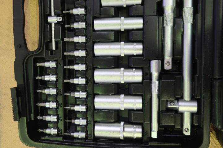 793978-9 Socket wrench / bit set, BATO 1/4 "-3/8" -1/2 "Socket set [new]