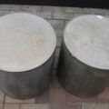 794408-2 Hand-cast concrete pedestals, two pieces