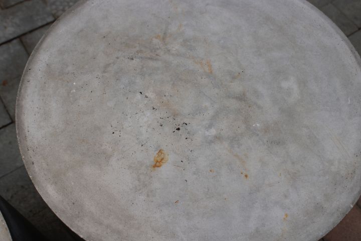 794408-7 Hand-cast concrete pedestals, two pieces