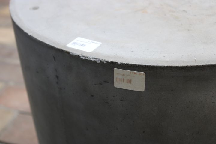 794408-10 Hand-cast concrete pedestals, two pieces