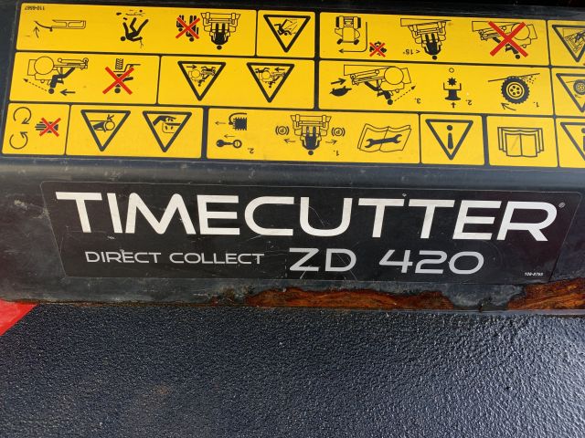 748036-14 Toro Riding Lawnmower TimeCutter ZD 420 97.1 hours