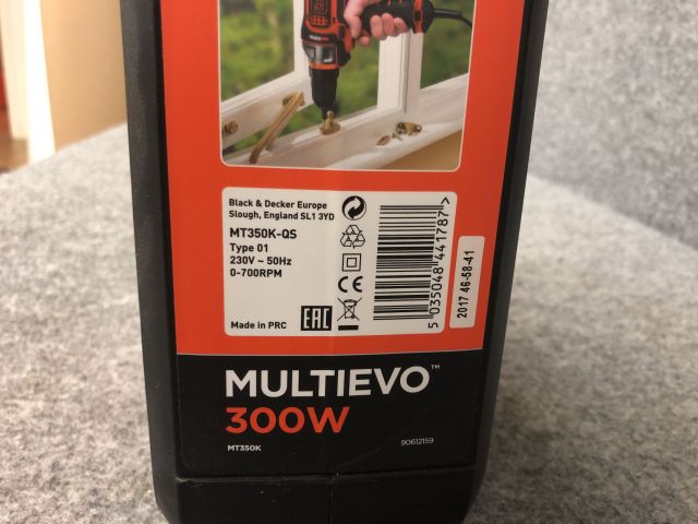 828245-3 Multi-tool MT350K-QS Black & Decker