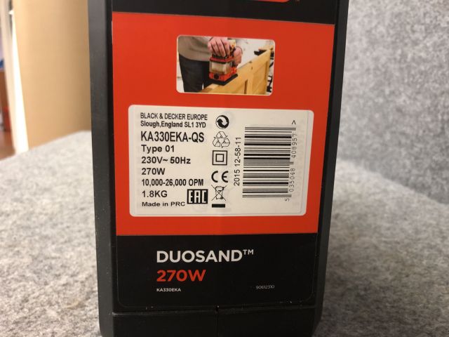 828257-3 Planslip "Duosand" 270W KA330EKA-QS Black & Decker