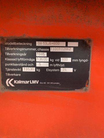 811892-34 Counterweight truck Kalmar 13.6-600 (7044h) -85