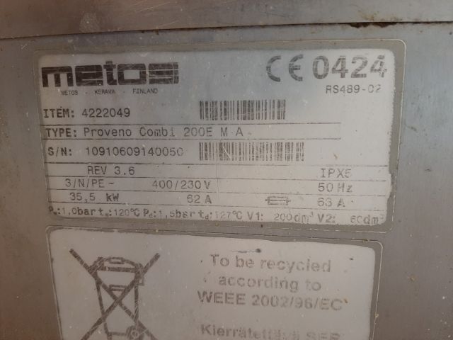 828759-26 Double combi pot Metos Proveno Combi Pro 200E MA