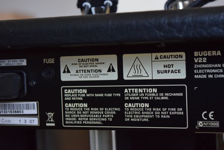 684431-13 Amplifier Bugera "V22" + Foot pedal Bugera