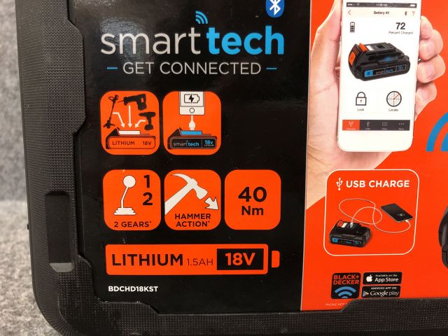 828210-3 Drill BDCHD18KST-QW Black & Decker