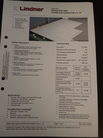 753380-20 Raised floor from Lindner