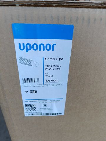 754095-3 1 pack with combi tube Uponor RiR 16X2,0MM / 25MM L = 200M
