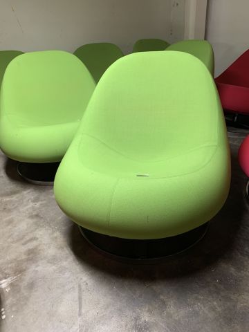 748095-1 3 green armchairs from Johanson Flow