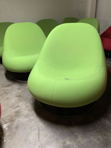 748095-2 3 green armchairs from Johanson Flow
