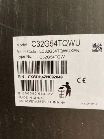 837944-3 32 "Samsung curved gaming screen Odyssey C32G54TQ