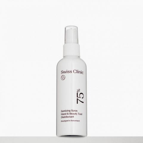 838019-1 50 pcs Swiss Clinic Sanitizing Spray 75%, Aloe Vera - Free shipping