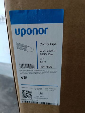 754105-3 1 pack with UPONOR COMBI PIPE RIR 20X2,8MM 50M