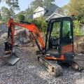 748097-1 Mini excavator Kubota U27-4 -2017 Incl. Buckets 1736.6H