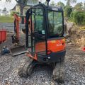 748097-3 Mini excavator Kubota U27-4 -2017 Incl. Buckets 1736.6H