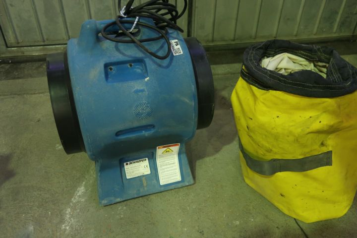 832789-7 Evacuation fan, Americ VAF 3000 with hose