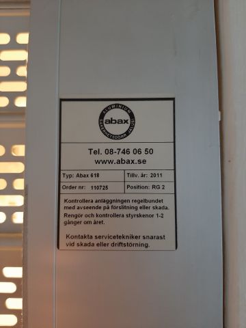 746999-6 Roller shutter with electric motor - Abax