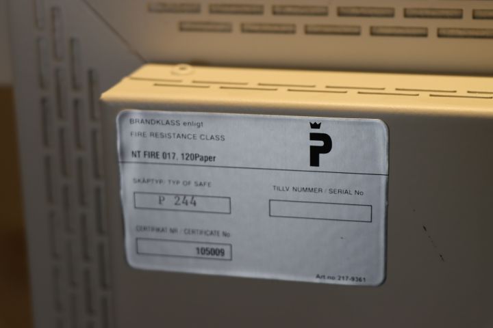 787654-6 Säkerhetsskåp Rosengrens P244