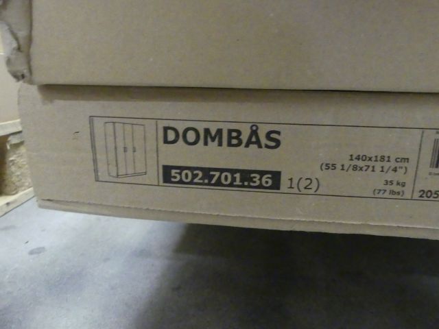 836053-2 3 st. Gadrober "DOMBÅS 140 x 181 cm"