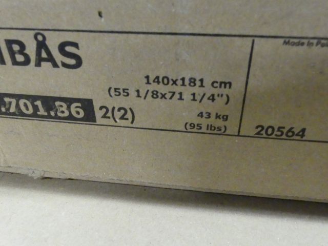 836053-6 3 st. Gadrober "DOMBÅS 140 x 181 cm"