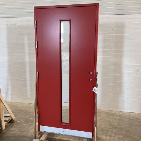 840342-2 Exterior door Kronoslätt Glass Premium 10x21 NCS S 3060-Y90R (Damaged)