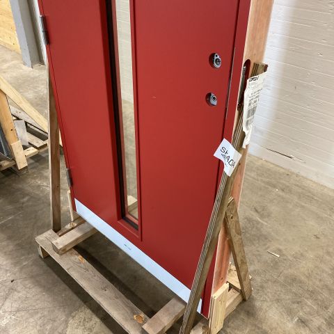 840342-4 Exterior door Kronoslätt Glass Premium 10x21 NCS S 3060-Y90R (Damaged)