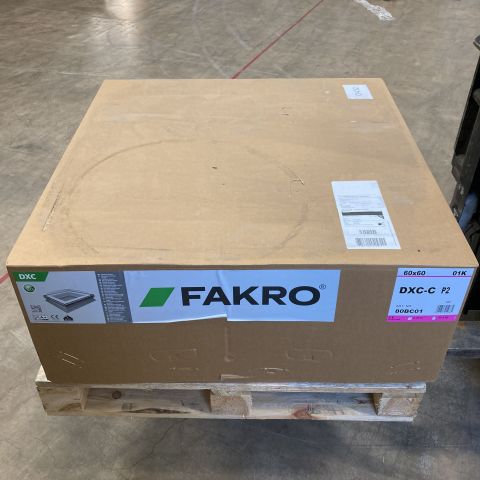 840346-2 Takkupol Fast 2-glas DXC-C P2 600x600 mm