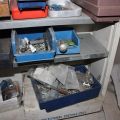 794502-13 Workshop shelf with contents, nails, screws etc.