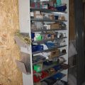 794502-16 Workshop shelf with contents, nails, screws etc.