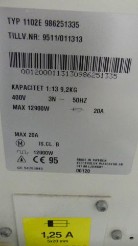 836095-8 Wascator Washing Machine