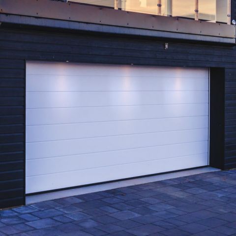 840830-1 2 Motor powered sliding doors, white, 2500x2200mm [NEW]