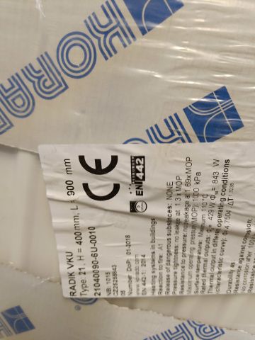 825753-10 Two waterborne elements Korado Radik VKU Type 21 (400x900mm)