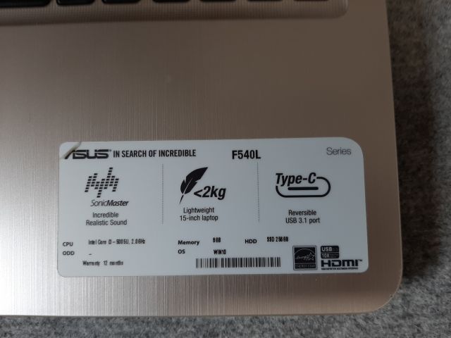 746992-4 Laptop - Asus - F540L